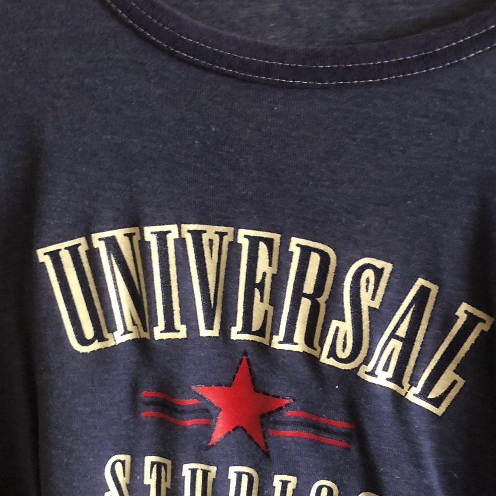 Universal Studios Navy Graphic Tee with Red Star